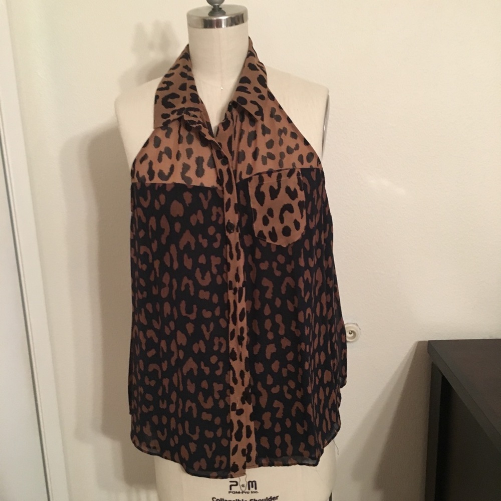 Rachel Roy animal print top